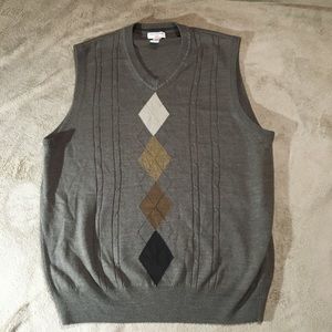 DOCKERS PREPPY V NECK SWEATER VEST SIZE XL